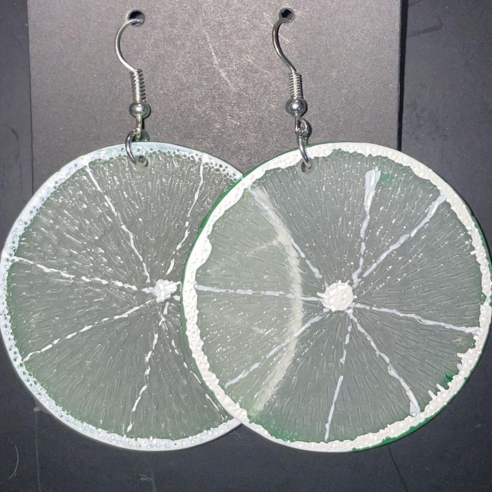 Lime earrings